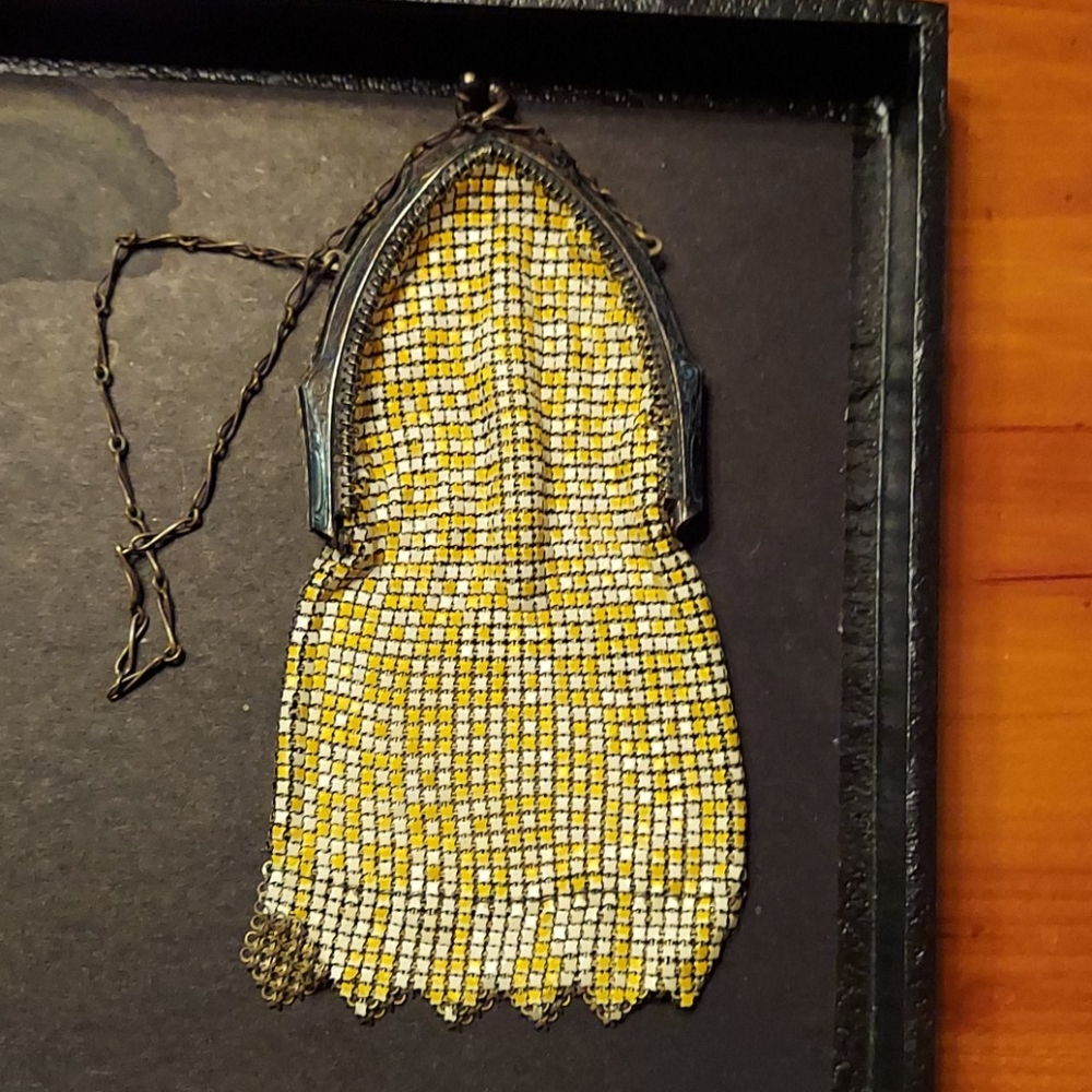 Antique mesh evening bag